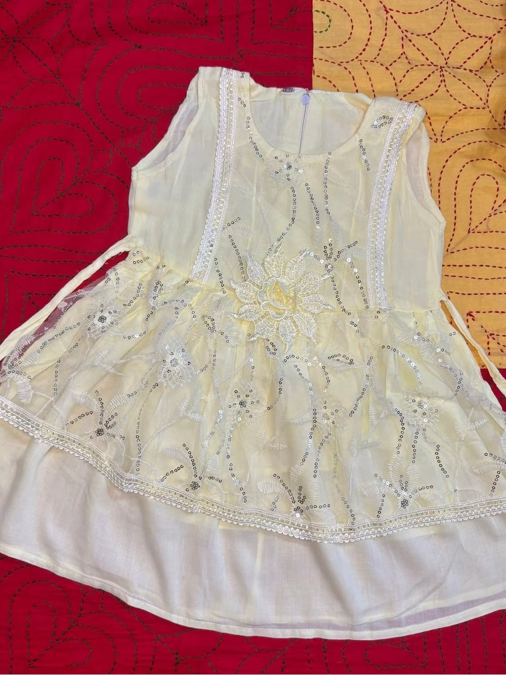Floral Ruffle Toddler Dress - Picture 4 of 4